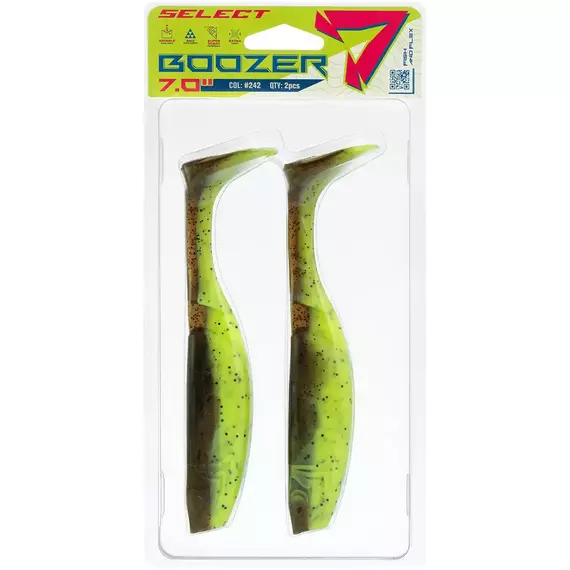 Силікон Select Boozer SE 7" #242 (2 шт / уп), Длина силикона: 7" (17.5 см), Расцветка силикона: 242, фото , изображение 2